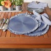 Round Fringed Placemat Set of 6 - image 3 of 4