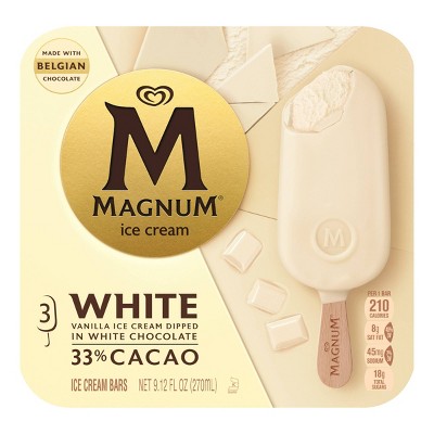 Magnum White Chocolate Ice Cream Bars - 3ct