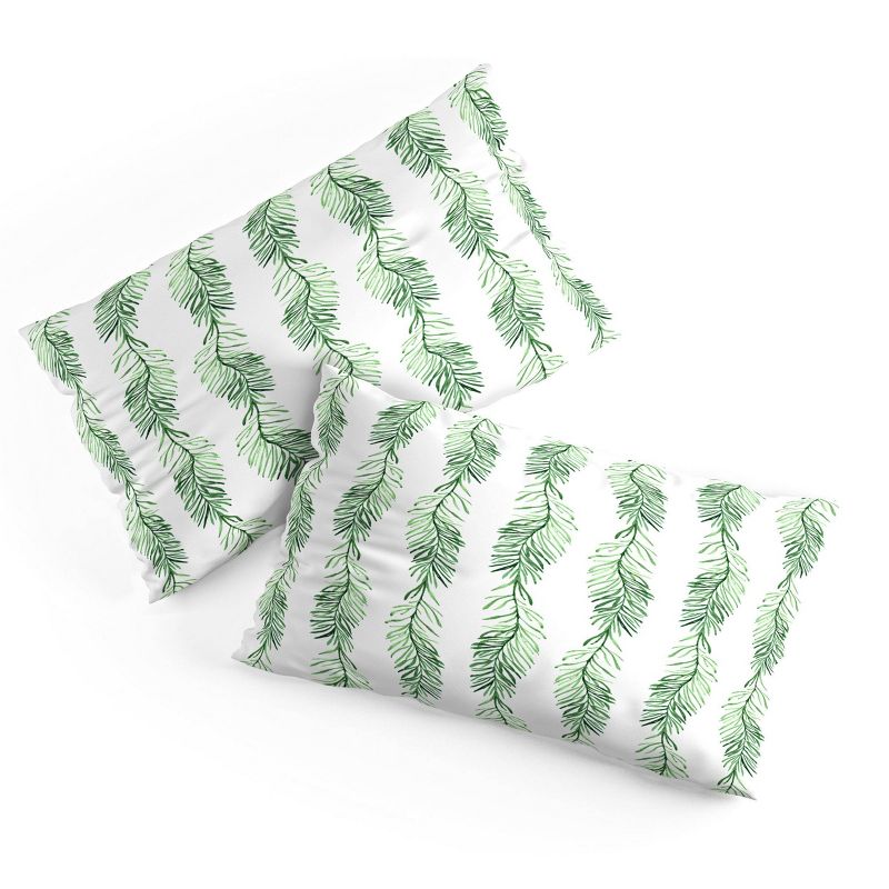 King Gabriela Fuente Natumas Polyester Duvet Cover + Pillow Shams Green - Deny Designs, 6 of 9