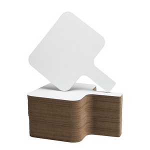 Flipside Products Rectangular Dry Erase Answer Paddle, Class Pack of 24 - 1 of 3