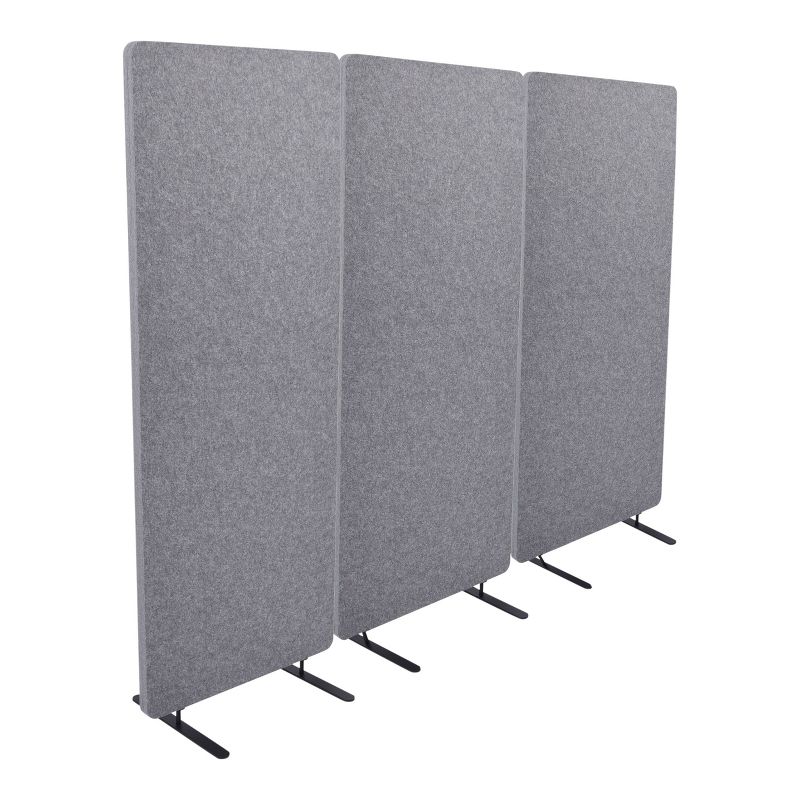 Stand Up Desk Store ReFocus Raw Freestanding Acoustic Desk Divider Privacy Panel to Reduce Noise and Visual Distractions, 1 of 5