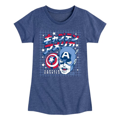 Girls' - Marvel - Katakana Fitted Short Sleeve Graphic T-Shirt - image 1 of 4