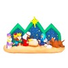 SEVOBAL Inflatable Holiday Decorations 9FT Christmas Inflatable Decor Inflatable Nativity Scene with Starry Night Backdrop, Multi, 108.3"*38.6"*64.2" - 2 of 4