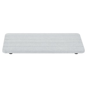 Unique Bargains Diatomite Water Absorbent Kitchen Bathroom Soap Dish Drying Mat 8.66" x 4.33" - 1 of 4