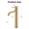 Grungis Tall Bathroom Sink Faucet,Stainless Steel Single Handle Bathroom Faucets for Home Sinks - 3 of 4
