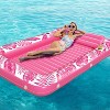 Jasonwell 4‑in‑1 Inflatable Tanning Lounger — Sun Tan Tub & Pool Raft, Water‑Filled Mat/Pad for Adults & Kids (XL) - Rose Pink - 4 of 4