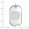 Black Bow Jewelry 14k White Gold Boston Bruins NHL Large Pendant - 2 of 3