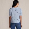 Lands' End Women's Easy Care Puff Sleeve Statement Collar Shirt - 2 of 4