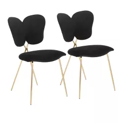 Set of 2 Madeline Contemporary and Glam Chairs - LumiSource
