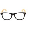 Coyote Eyewear Woodie Reading OR Blue Light Glasses Matte Black Bamboo Wood - 2 of 4