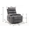 Power Lift Recliner Chair with Massage and Heating for Living Room, Upholstered and Cup Holder Design -3irtyhousy - 3 of 4