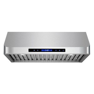 Cosmo COS-QS75 30 in. Haven Collection 500 CFM Ducted Under Cabinet Range Hood, Touch Controls, LED Lights, Stainless Steel - 1 of 4