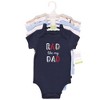 Hudson Baby Infant Boys Cotton Bodysuits, Rad Like Dad - 2 of 4