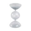 Glass Hourglass Timer - Decorative Sand Timer for Home & Office - Modern - 8" White - 2 of 4