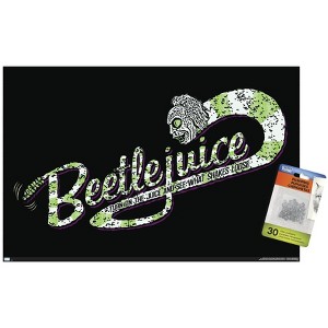 Trends International Beetlejuice - Snake Unframed Wall Poster Print Clear Push Pins Bundle 14.725" x 22.375" - 1 of 4