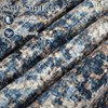 Machine Washable Vintage Floral Printed Area Rug Non Slip Traditional Distressed Floor Cover Soft Low Pile Indoor Mat for Kitchen Laundry Bedroom - 4 of 4