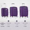 Lyngins 20/24/28 Inch 3PCs Softside Luggage Sets with TSA Lock,Upright Carry on Luggage,Lightweight Expandable Suitcase Sets for Family Trips - 3 of 4