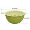 Unique Bargains Kitchen Strainer Colander Bowl Set Medium Double Layer Drain washing Basket for Fruits - 3 of 3
