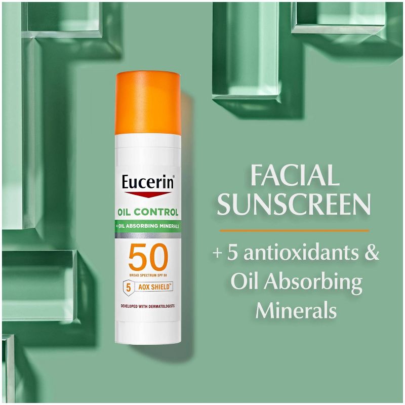 Eucerin Face Oil Control Sunscreen Lotion - SPF 50 - 2.5 fl oz, 4 of 17