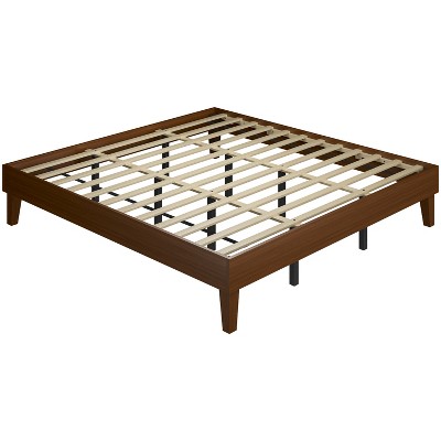 Yaheetech Wooden Bed Frame Platform Bed with Wood Slat Support