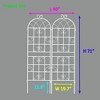Maggift Patio Decorative Screens, Elegant Vine Pattern Yard Fencing, Pet-Safe Decorative Fence for Yard, Patio, White, 40"*19.7"*71" - 2 of 4