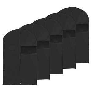 Unique Bargains Waterproof Dustproof Suits Coats Dresses Garment Bags 5 Pcs - 1 of 4