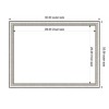 Amanti Art Salon Silver Narrow Framed Dry Erase Magnetic Board - 3 of 4