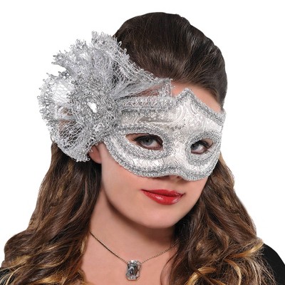 Adult Platinum Parisian Mask Accessory Halloween Costume