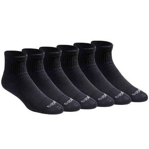 Dickies Men's Dri-tech Quarter Socks 6pk - Black 10-12 : Target