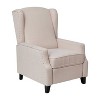 Contemporary Pushback Recliner with Accent Nail Trim Fabric Upholstery - Merrick Lane - 2 of 4
