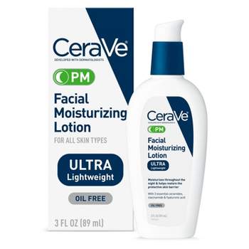 CeraVe PM Facial Moisturizing Lotion, Night Cream for All Skin Types