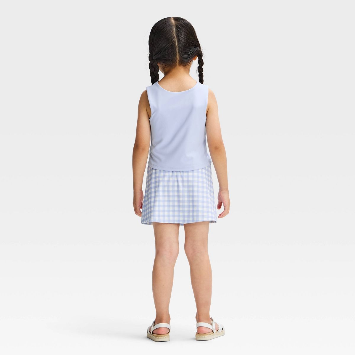 Toddler Girls' 2pc Bluey Athletic Tank and Skort Set - Blue - thumbnail 2