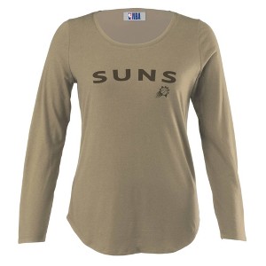 NBA Phoenix Suns Women's Long Sleeve Tonal Crew Neck T-Shirt - 1 of 4