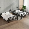 Teens & Adults Metal Queen Bunk Bed - Space-Saving, Noise-Reduced, No Box Spring - Black - 2 of 4