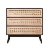 31.5"W Rattan Dresser, Storage Cabinet with 3-Drawers for Bedroom, Living Room 4Q-ModernLuxe - 4 of 4