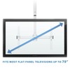 Mount-It! TV Ceiling Mount Bracket, Adjustable Full Motion, Tilting and Swiveling for Flat Panel LCD LED OLED Plasma TVs, Fits 32 - 70 in. TVs, White - 3 of 4
