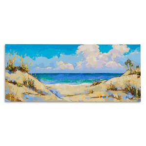 Stupell Industries Cloudy Beach Painting, 48" x 20" - 1 of 4