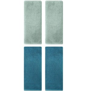 REGALWOVEN Solid Cotton Soft Absorbent Bath Hand Towels 4 Pack - 1 of 4