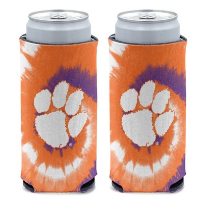 NCAA Clemson Tigers Tie-Dye Slim Can Cooler