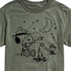 Men's - Peanuts - Snoopy and Woodstock Campfire S'mores Short Sleeve Graphic T-Shirt - 2 of 4