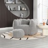 KWPZQEB Bean Bag Chairs for Living Room, Giant Bean Bag Sofa with Footstool, Soft Chenille Lazy Sofa for Adults & Kids - 4 of 4