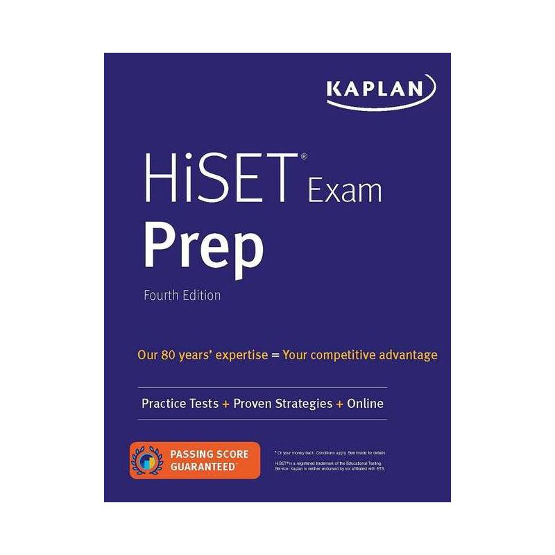 Hiset Exam Prep - (Kaplan Test Prep) 4th Edition by  Kaplan Test Prep & Caren Van Slyke (Paperback), 1 of 2