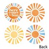 Big Dot of Happiness Here Comes The Son Baby Shower Decor, Sun Shaped Party Decorations, DIY Boy Boho Sprinkle Celebration Essentials - Set of 20 - 3 of 4