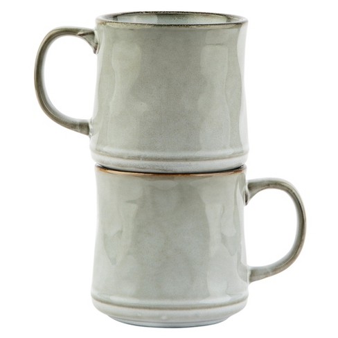 Kook Glazed Coffee Mugs, Java Slate, 15 Oz, Set Of 2 : Target