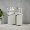 Laundry Sorter with 2 Pull-Out and Removable Bags, Laundry Basket, Laundry Hamper, 12.1 Gal Capacity per Bag - 2 of 4