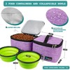 PetAmi Dog Travel Bag, Pet Supplies Organizer with Pockets, Food Container Collapsible Bowls, Gift Accessories Weekend Camping - 3 of 4