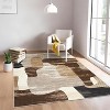 Acekool Modern Abstract Area Rug, Washable Non-Slip Low Pile Carpet, Foldable Thin Contemporary Floor Mat for Living Room Bedroom Office - 2 of 4