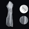 Unique Bargains Wedding Veil White 1 Pc - 3 of 4