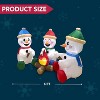 6 FT Long Christmas Inflatable Snowman with Campfire,with Built-in LEDs. - 2 of 4