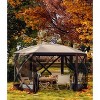 Pop-Up Screen Tent Gazebo, 12 x 12 Ft Camping Canopy Instant Shade, Featuring 6 Removable Privacy Canopy, and Made from 210D Oxford Fabric - 2 of 4
